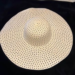 Large white sun hat